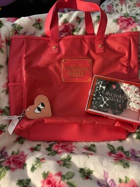 Victoria's Secret Bright Red Logo Tote